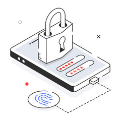 Canvas Print - Secure Login 