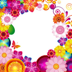 Aufkleber - Gift festive floral design background.