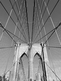 Fototapeta Mosty linowy / wiszący - New york city in den usa