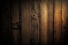 Brown Black Vintage Wooden Board Wallpaper - Created With AI