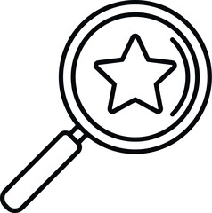 Canvas Print - Search reward icon outline vector. Best rank. Award winner