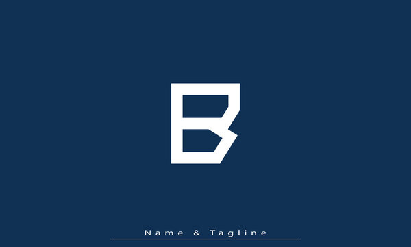 Alphabet letters Initials Monogram logo B