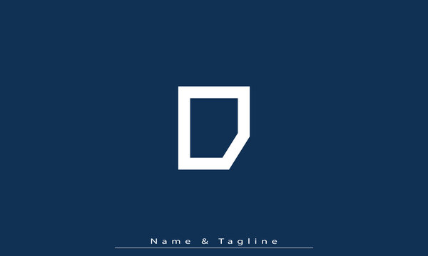 Alphabet letters Initials Monogram logo D 