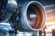 Aircraft Engine. Aircraft Engine Repair And Maintenance. AI