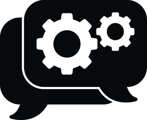 Poster - Message technical icon simple vector. Business paper. Page book