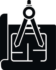 Poster - Apartment plan icon simple vector. Paper manual. Project help