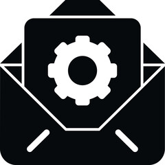 Poster - Mail technical icon simple vector. Data support. Paper manual