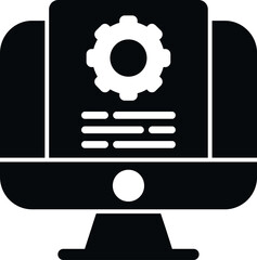 Poster - Project document icon simple vector. Data support. Help guide