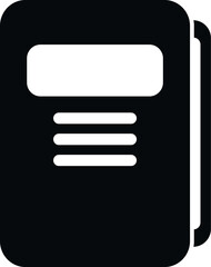 Poster - Folder document icon simple vector. Manual page. Report project