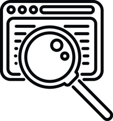 Poster - web technical document icon outline vector. business page. guide book