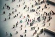 © Luise - Crowd of people from above, Tilt-Shift