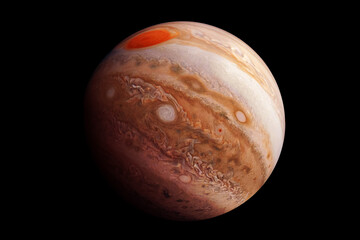 Wall Mural - Planet Jupiter on a dark background. Elements of this image furnished by NASA