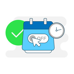 Aufkleber - cancel the subscription anytime you want concept illustration flat design vector eps10. modern graphic element for landing page, button, empty state ui
