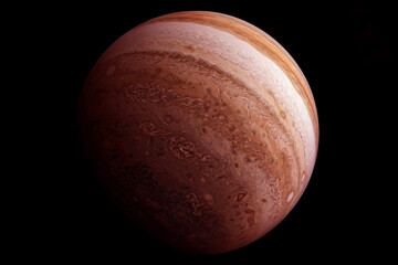 Wall Mural - Planet Jupiter on a dark background. Elements of this image furnished by NASA