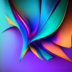 Wall Mural - Abstract wave background with dark salmon, can be used as texture, background or wallpaper Created using generative AI tools