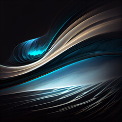 Wall Mural - Abstract wave background with dark salmon, can be used as texture, background or wallpaper Created using generative AI tools