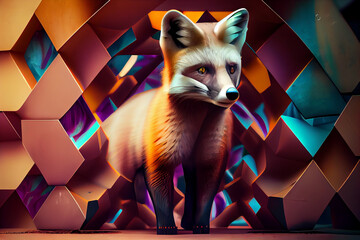 Fototapete - Beautiful abstract marten concept