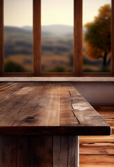 Poster - Beautiful interior of a room with a table