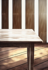 Poster - Beautiful interior of a room with a table