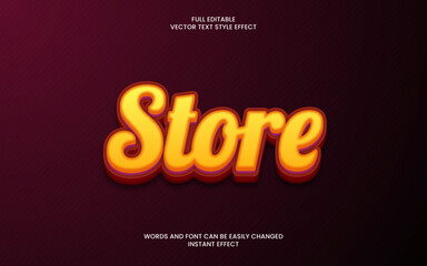 Wall Mural - Store Text Effect 