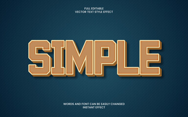 Wall Mural - Simple Text Effect 