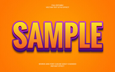 Wall Mural - Sample Text Effect 