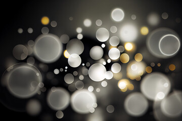 Wall Mural - Abstract grey bokeh light wallpaper background