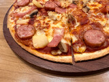 Fototapeta  - Pizza on the tray.
