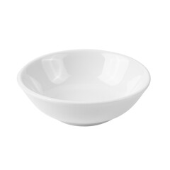 Wall Mural - White Ceramic Bowl isolated on a transparent background.