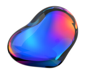 Colorful bubble, 3d render