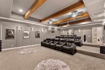 A luxury home theater