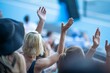 © William - tennis fan watching a tennis match at the australian open eating food and drinking