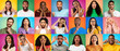 © Prostock-studio - Collage With Different Facial Expressions Of Multiethnic Men And Women