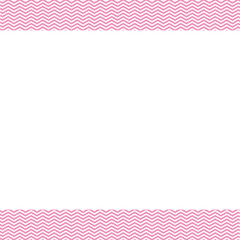 Wall Mural - Top and bottom frame made of pink curved lines can be used for border template design, poster edge.