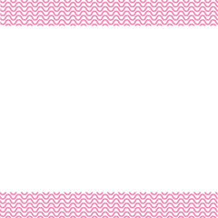 Wall Mural - Top and bottom frame made of pink curved lines can be used for border template design, poster edge.