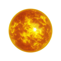 sun isolated on transparent background cutout