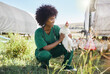 © K Davis/peopleimages.com - Veterinary, agriculture and black woman with chicken on farm for health inspection, wellness and vitality exam. Poultry farming, animal healthcare and happy nurse with hen for medical care research