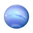 Neptune planet isolated on transparent background cutout