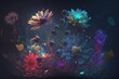 magical flower created using Generative AI Technology