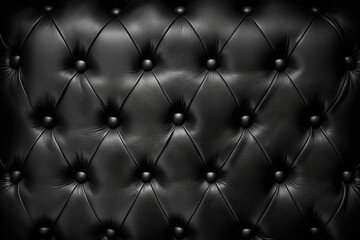 Poster - black leather texture, use for backgrounds. Generative AI