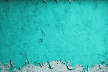 Poster - Beautiful Vintage light turquoise Background. Abstract Grunge Decorative Stucco Wall Texture. Wide Rough Background With Copy Space For Text. Generative AI