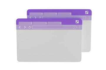 Poster - Multiple Windows 3d illustration