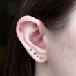 ear piercings photos.Helix piercing.Ear rings