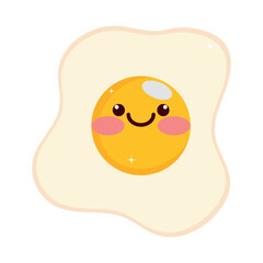 Canvas Print - egg fried food kawaii