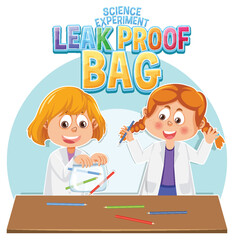 Wall Mural - leak proof bag science experiment