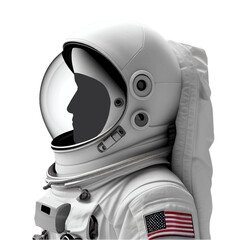 Wall Mural - astronaut isolated on transparent background cutout