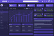 © Parzival - Dashboard user panel Infographic admin panel. Modern presentation with data graphs clean and simple app interface. Vector abstract modern web UI design