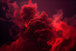 smoky red background, red cloud wallpaper, generative ai	