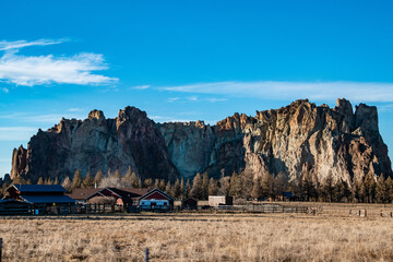 Wall Mural - Smith Rock State Park, OR River Cliffs Landscape