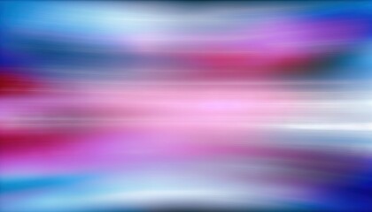 Poster -  a blurry image of a blue, pink and white background with a red and white stripe at the bottom of the image and a blue and white stripe at the top of the bottom of the image. Generative AI